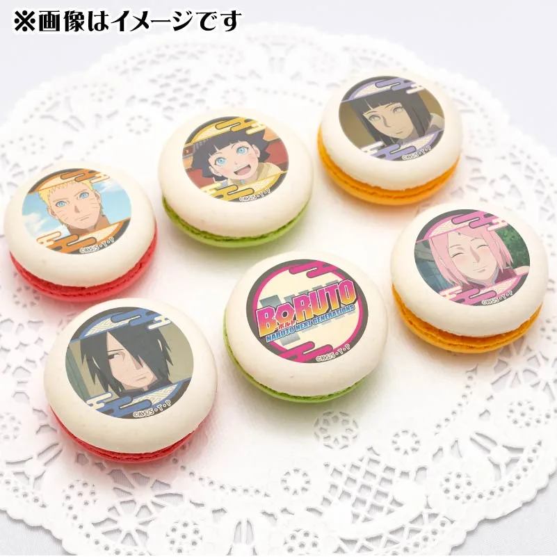 プリマカロン6個セット（うずまきナルト＆うずまきヒマワリ＆うずまきヒナタ＆うちはサスケ＆うちはサクラ）【特典缶バッジ付き】[BORUTO-ボルト- NARUTO NEXT GENERATIONS]