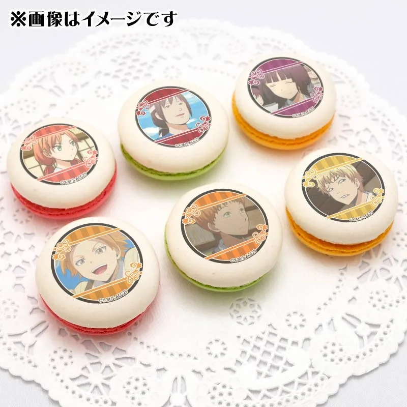 プリマカロン6個セット（速水凛香＆原寿美鈴＆不破優月＆前原陽斗＆三村航輝＆村松拓哉）【特典缶バッジ付き】[アニメ「暗殺教室」]