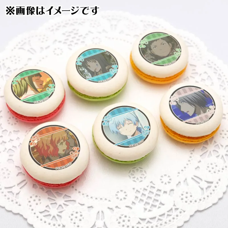 プリマカロン6個セット（茅野カエデ＆神崎有希子＆木村正義＆倉橋陽菜乃＆潮田渚＆菅谷創介）【特典缶バッジ付き】[アニメ「暗殺教室」]