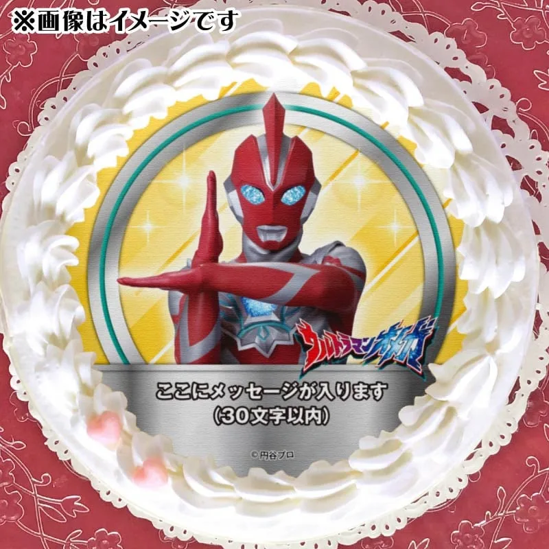【メッセージ入り】プリケーキ（ウルトラマンオメガA）【特典缶バッジ付き】[ウルトラマンオメガ]