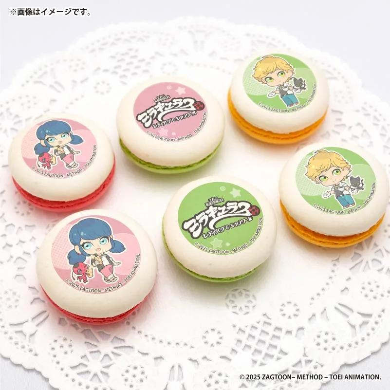 プリマカロン6個セット2025第1弾（マリネット＆アドリアン＆ティッキー＆プラッグ（ミニキャラ））【特典缶バッジ付き】[ミラキュラス レディバグ & シャノワール]