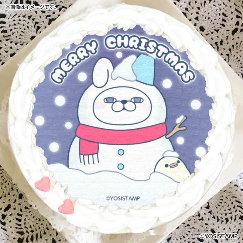 Xmasプリケーキ2025（うさぎさん）【特典缶バッジ付き】[ヨッシースタンプ]