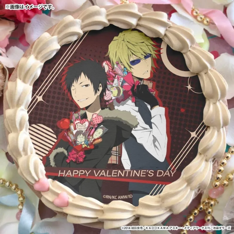 バレンタインプリケーキ2026（平和島静雄＆折原臨也）【特典缶バッジ付き】[デュラララ!!×２]
