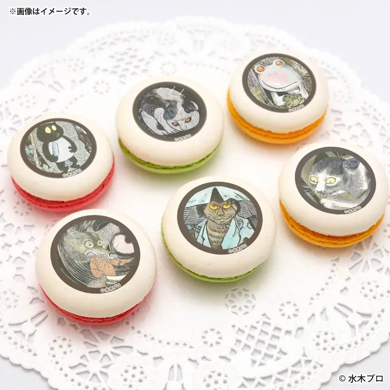 プリマカロン6個セット（水木しげるの妖怪）【特典缶バッジ付き】