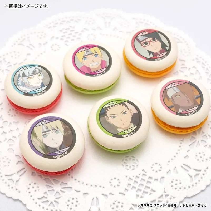 プリマカロン6個セット（うずまきボルト&うちはサラダ&ミツキ&奈良シカダイ&秋道チョウチョウ&山中いのじん(第2弾)）【特典缶バッジ付き】[BORUTO-ボルト- NARUTO NEXT GENERATIONS]