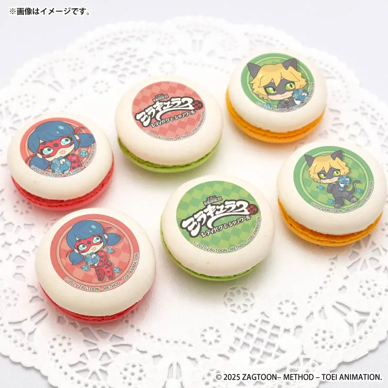 プリマカロン6個セット2025第2弾（レディバグ＆シャノワール（ミニキャラ））【特典缶バッジ付き】[ミラキュラス レディバグ & シャノワール]