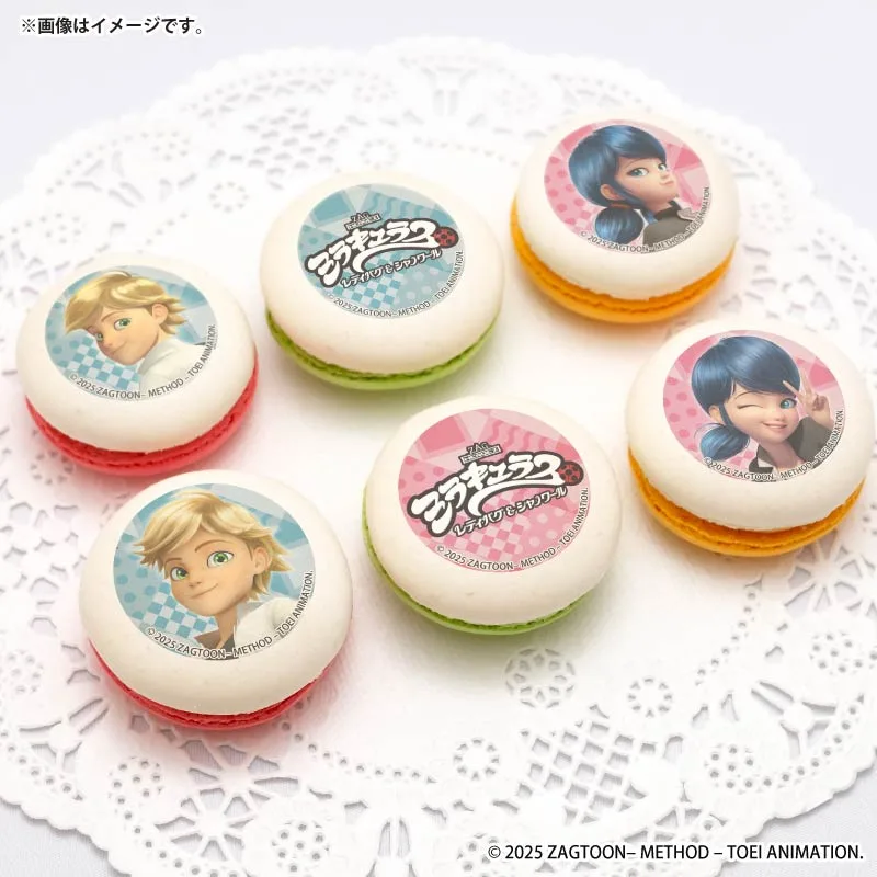 プリマカロン6個セット2025第2弾（マリネット＆アドリアン）【特典缶バッジ付き】[ミラキュラス レディバグ & シャノワール]
