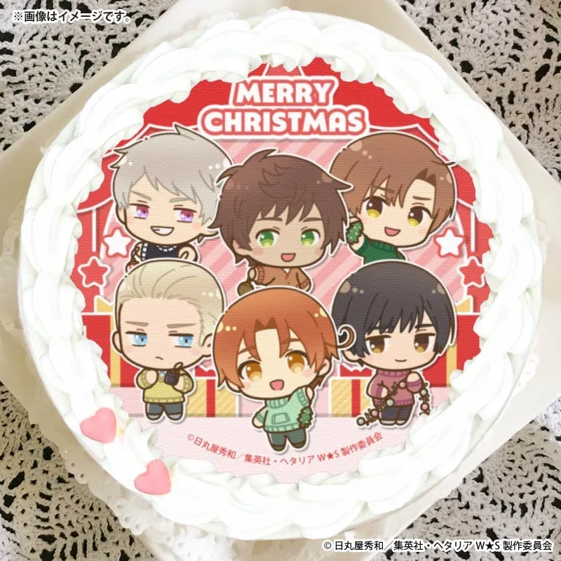 Xmasプリケーキ2025（イタリア＆ドイツ＆日本＆スペイン＆プロイセン＆ロマーノ）【特典缶バッジ付き】[ヘタリアWorld★Stars]