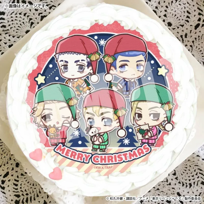 Xmasプリケーキ2025（花垣武道＆佐野万次郎＆龍宮寺 堅＆三ツ谷 隆＆柴 八戒(描きおこし)）【特典缶バッジ付き】[東京リベンジャーズ]