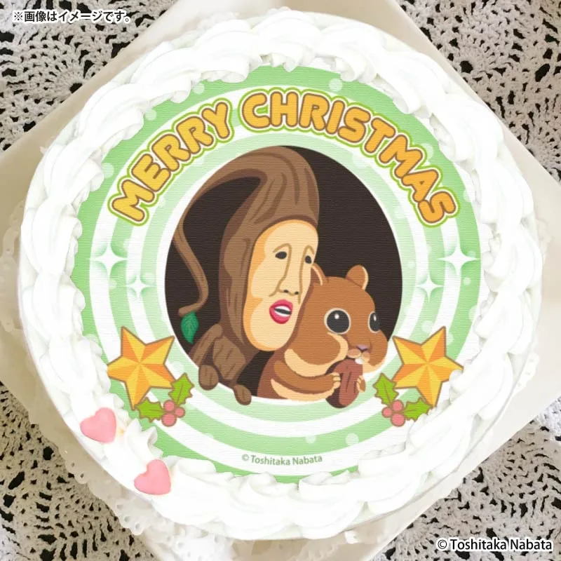 Xmasプリケーキ2025（モクモドキオオコビト＆リス（ナチュラル））【特典缶バッジ付き】[こびとづかん]