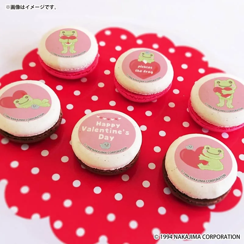 バレンタインプリマカロン6個セット2026（ハート）【特典缶バッジ付き】[かえるのピクルス]