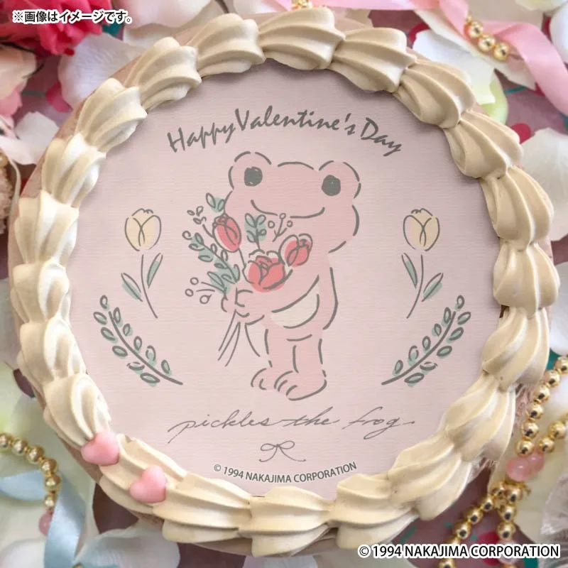 バレンタインプリケーキ2026（フラワー）【特典缶バッジ付き】[かえるのピクルス]