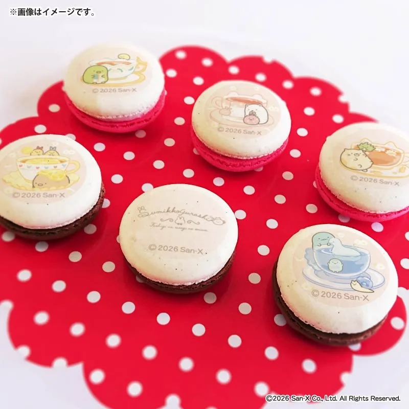 バレンタインプリマカロン6個セット2026（C柄）【特典缶バッジ付き】[すみっコぐらし]
