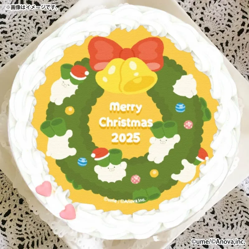 Xmasプリケーキ2025（リースデザイン）【特典缶バッジ付き】[ネギうさぎ]