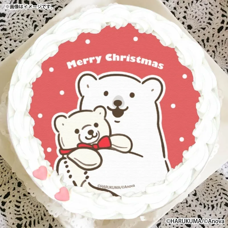 Xmasプリケーキ2025（レッドデザイン）【特典缶バッジ付き】[シロクマシンプル]