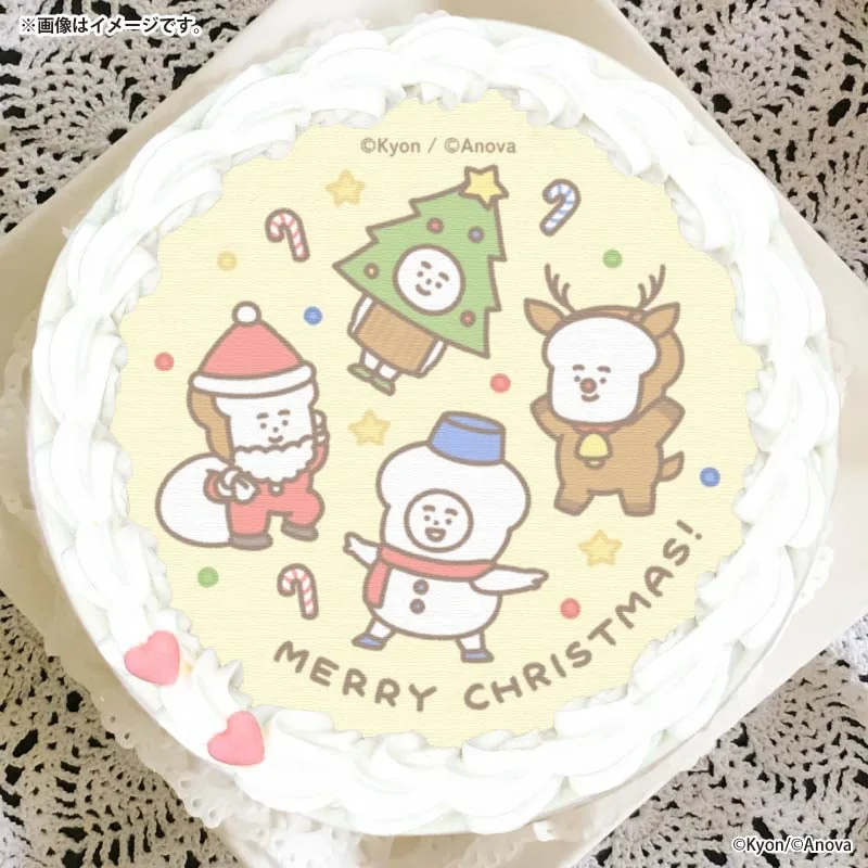 Xmasプリケーキ2025（サンタデザイン）【特典缶バッジ付き】[まいにちパン子]