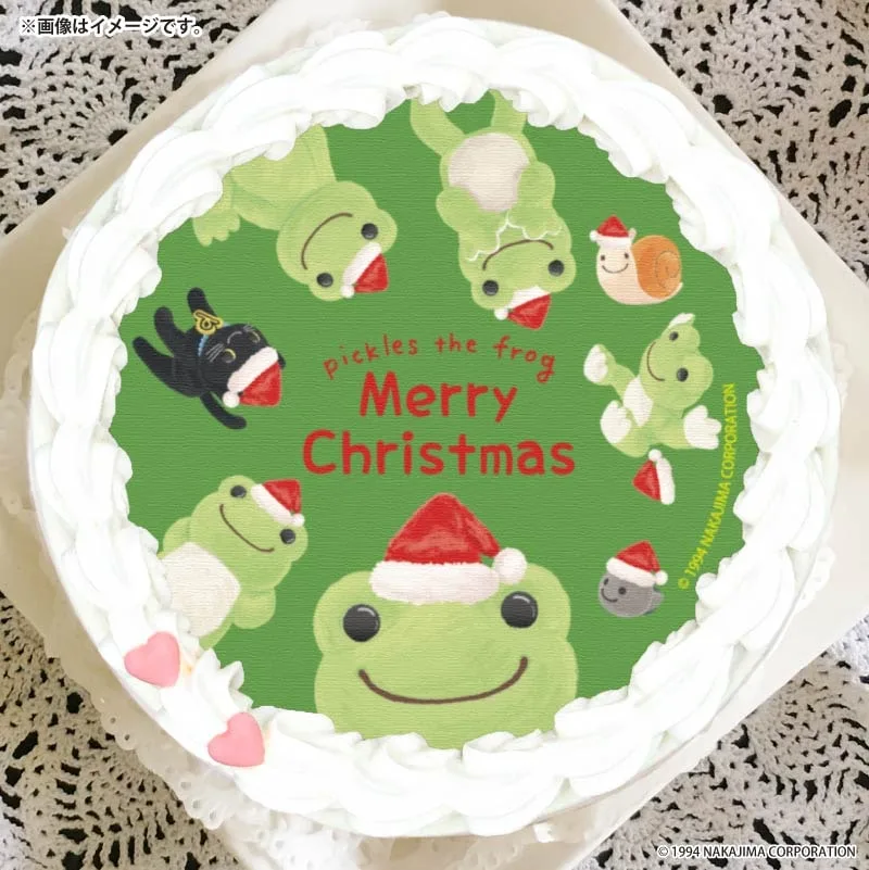 Xmasプリケーキ2025（グリーンデザイン）【特典缶バッジ付き】[かえるのピクルス]