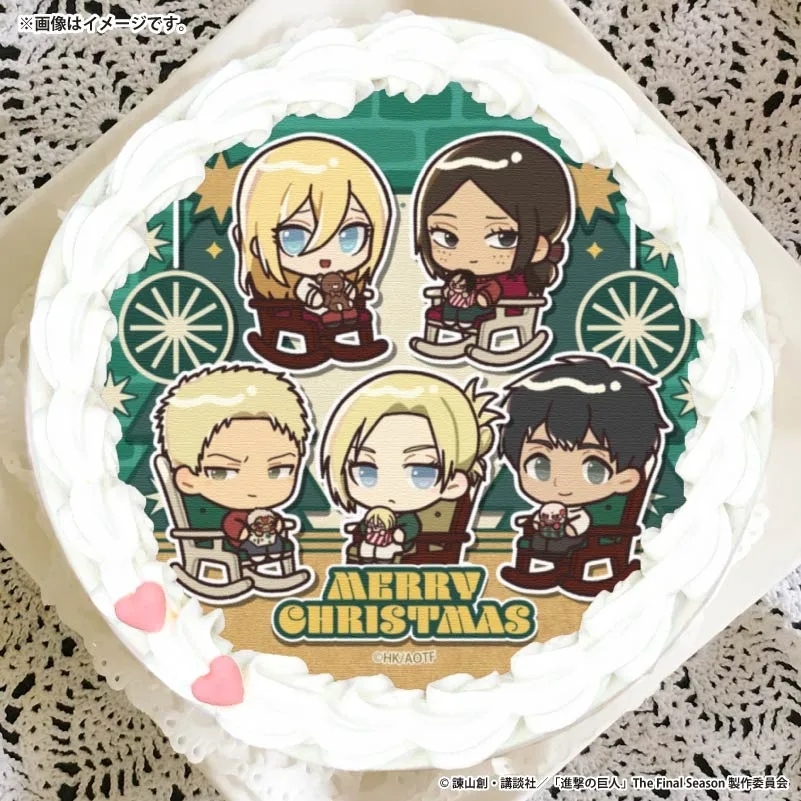 Xmasプリケーキ2025（ライナー・ブラウン＆ベルトルト・フーバー＆アニ・レオンハート＆ヒストリア・レイス＆ユミル）【特典缶バッジ付き】[進撃の巨人]