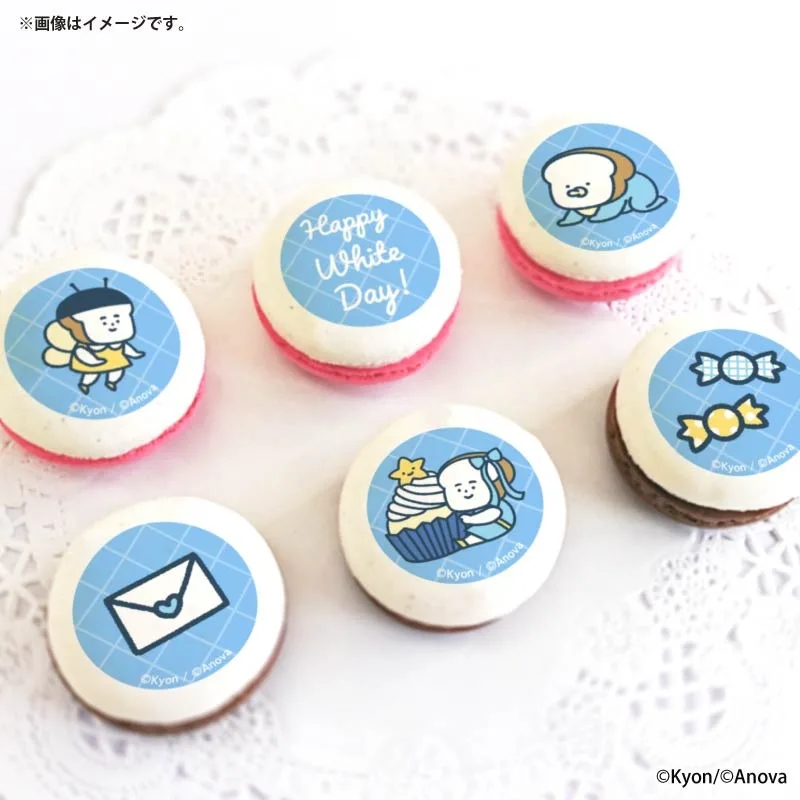 ホワイトデープリマカロン6個セット2026【特典缶バッジ付き】[まいにちパン子]