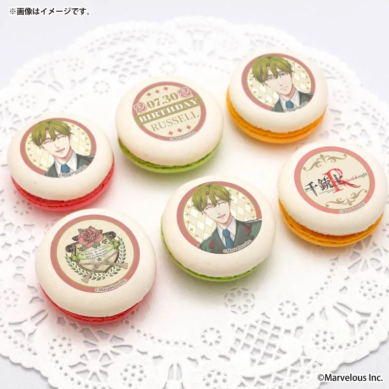 バースデープリマカロン6個セット2026（ラッセル・ブルースマイル）【特典缶バッジ付き】[千銃士:Rhodoknight]