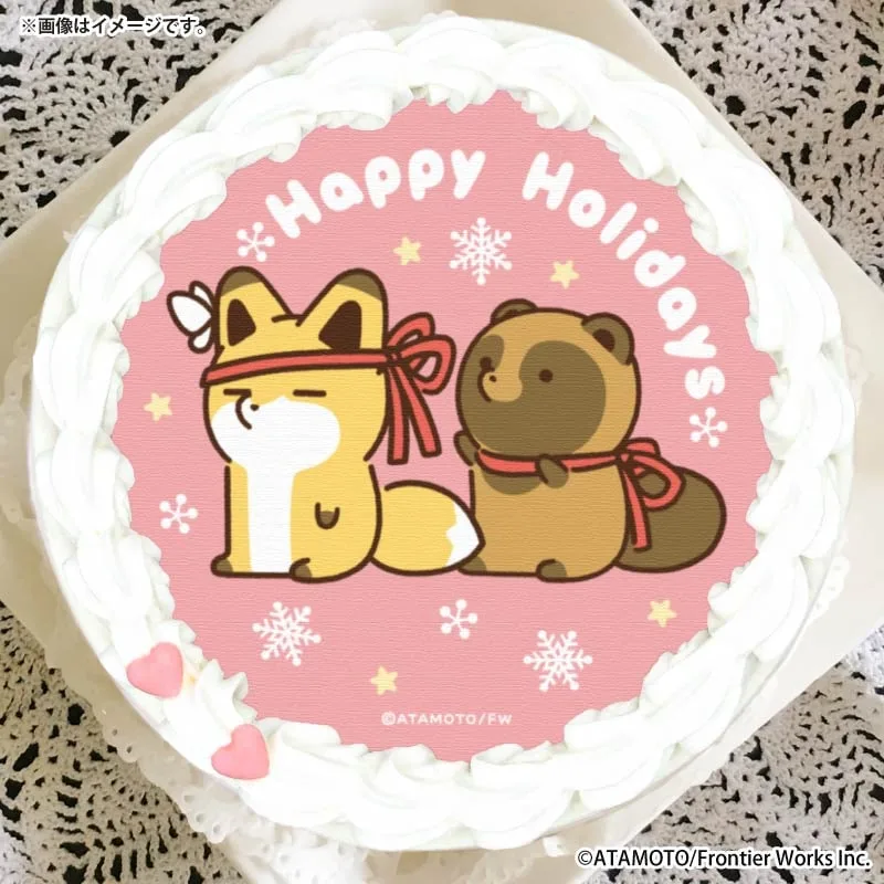 Xmasプリケーキ2025（C柄）【特典缶バッジ付き】[タヌキとキツネ]