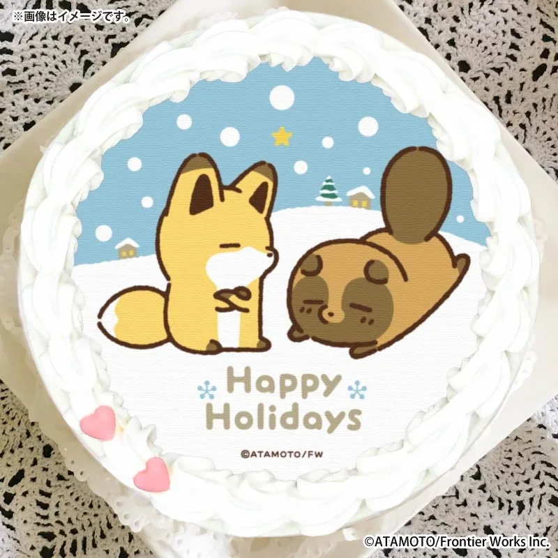 Xmasプリケーキ2025（A柄）【特典缶バッジ付き】[タヌキとキツネ]