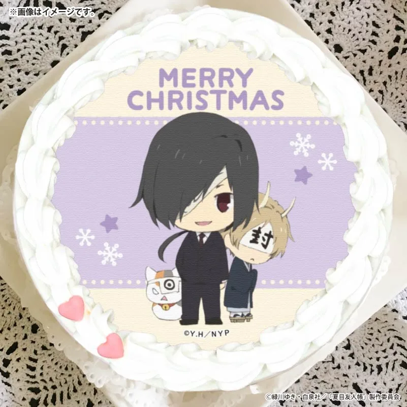 Xmasプリケーキ2025（的場静司＆夏目貴志＆ニャンコ先生）【特典缶バッジ付き】[夏目友人帳]