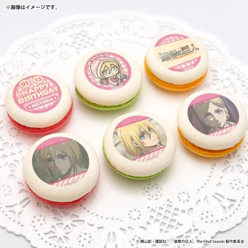 バースデープリマカロン6個セット2026（ヒストリア・レイス）【特典缶バッジ付き】[進撃の巨人]