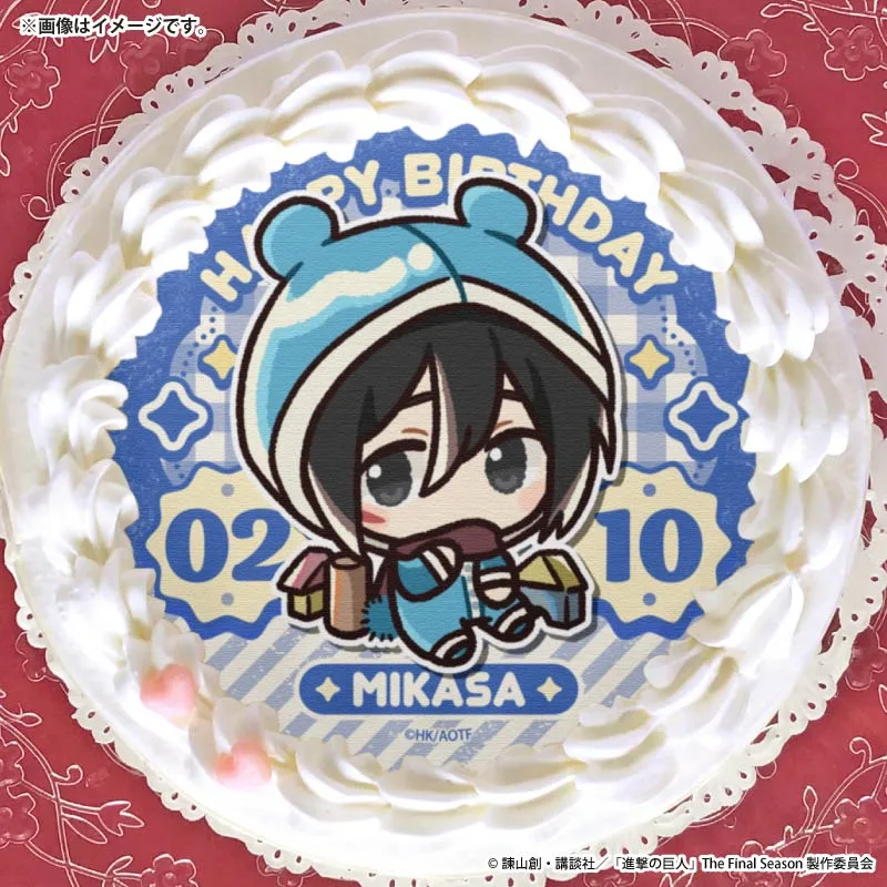 バースデープリケーキ2026（ミカサ・アッカ―マン）【特典缶バッジ付き】[進撃の巨人]