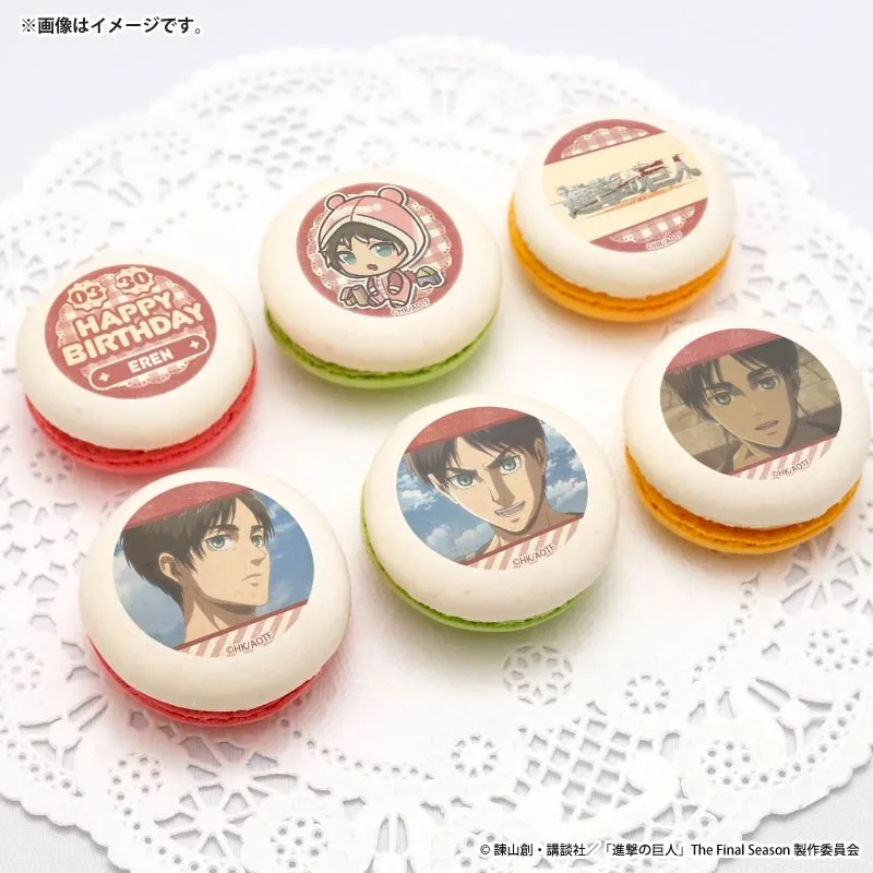 バースデープリマカロン6個セット2026（エレン・イェーガー）【特典缶バッジ付き】[進撃の巨人]