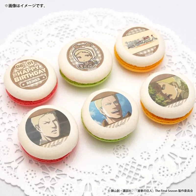 バースデープリマカロン6個セット2026（ライナー・ブラウン）【特典缶バッジ付き】[進撃の巨人]