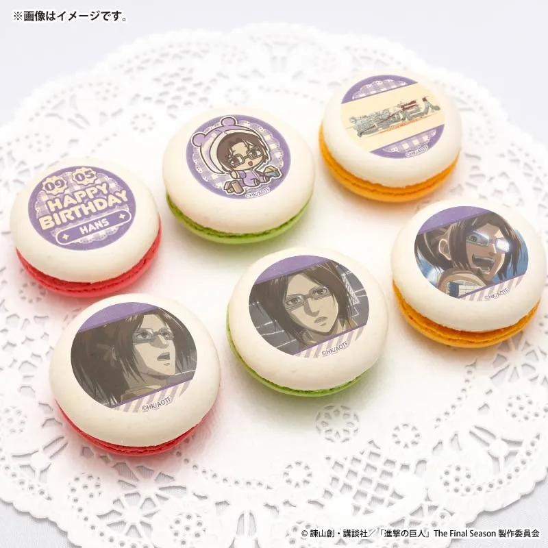 バースデープリマカロン6個セット2026（ハンジ・ゾエ）【特典缶バッジ付き】[進撃の巨人]