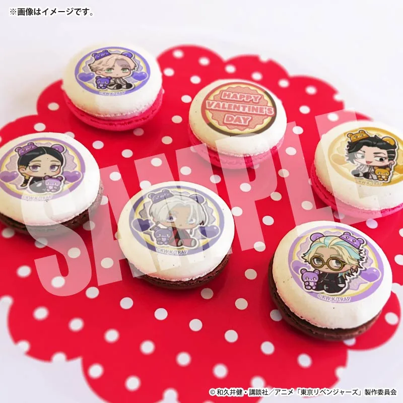 バレンタインプリマカロン6個セット2026（乾 青宗＆九井 一＆黒川イザナ＆灰谷 蘭＆灰谷竜胆）【特典缶バッジ付き】[東京リベンジャーズ]