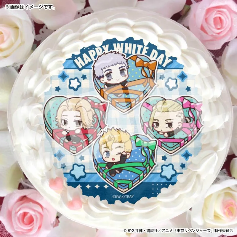 ホワイトデープリケーキ2026（花垣武道＆佐野万次郎＆龍宮寺 堅＆三ツ谷 隆）【特典缶バッジ付き】[東京リベンジャーズ]