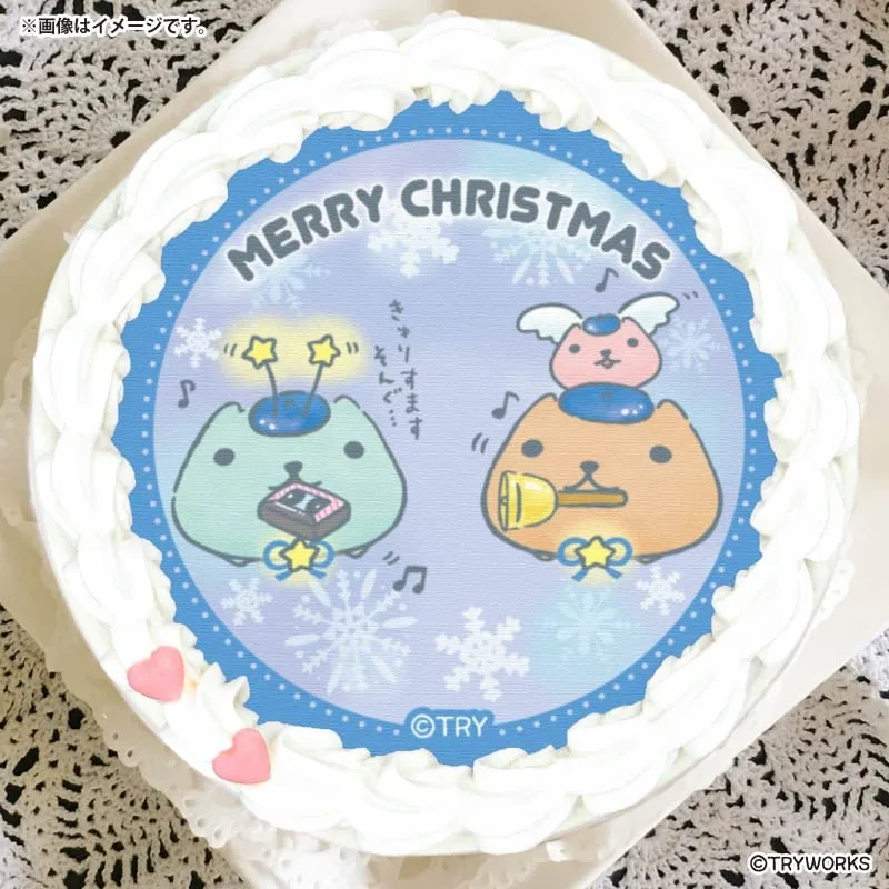 Xmasプリケーキ2025（雪の結晶）【特典缶バッジ付き】[カピバラさん]