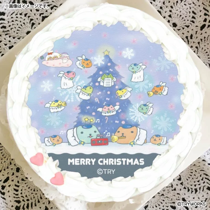 Xmasプリケーキ2025（クリスマスツリー）【特典缶バッジ付き】[カピバラさん]
