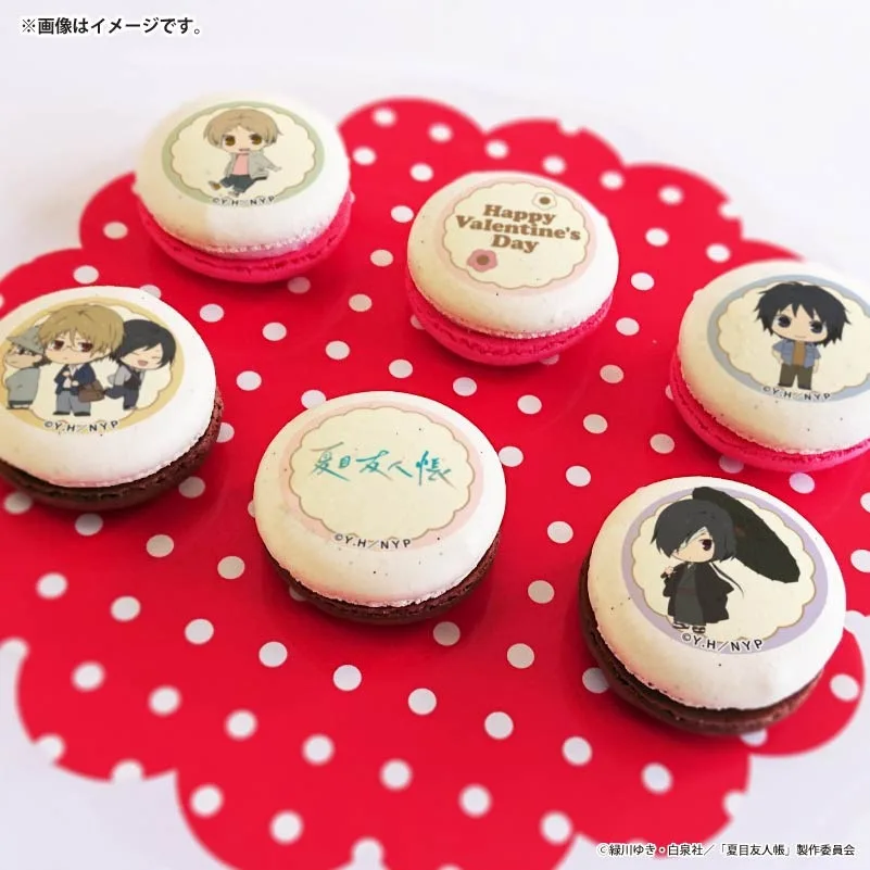 バレンタインプリマカロン6個セット2026（夏目貴志＆田沼要＆名取周一＆的場静司＆タクマ）【特典缶バッジ付き】[夏目友人帳]