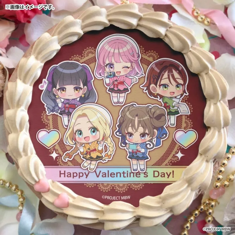 バレンタインプリケーキ2026（ミニキャラ集合）【特典缶バッジ付き】[前橋ウィッチーズ]