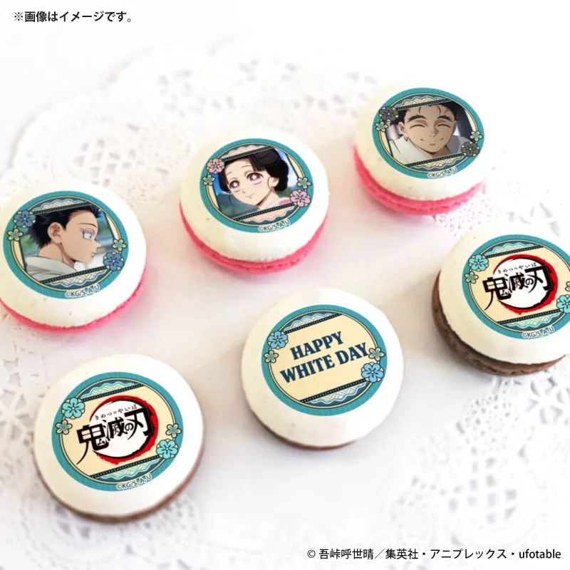 ホワイトデープリマカロン6個セット2026（狛治＆恋雪＆慶蔵）【特典缶バッジ付き】[鬼滅の刃]