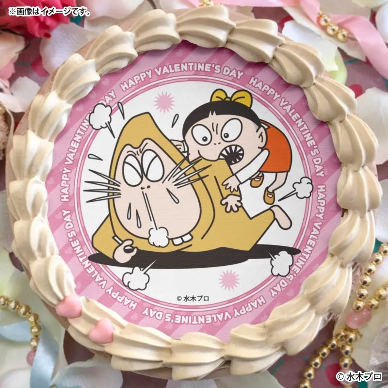 バレンタインプリケーキ2026（ねこ娘＆ねずみ男）【特典缶バッジ付き】[ゲゲゲの鬼太郎]