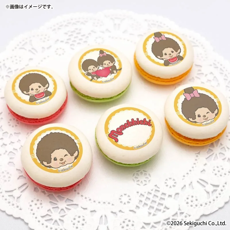 プリマカロン6個セット（イラスト）【特典缶バッジ付き】[モンチッチ]