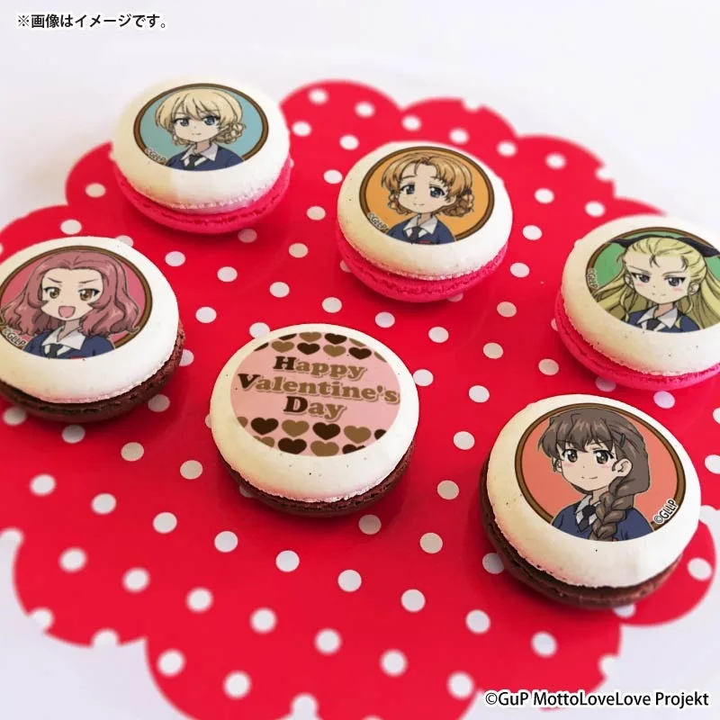 バレンタインプリマカロン6個セット2026（聖グロリアーナ女学院）【特典缶バッジ付き】[ガールズ＆パンツァー もっとらぶらぶ作戦です！]
