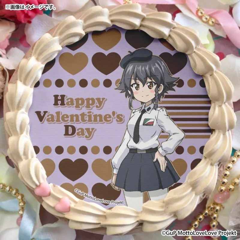 バレンタインプリケーキ2026（ペパロニ）【特典缶バッジ付き】[ガールズ＆パンツァー もっとらぶらぶ作戦です！]