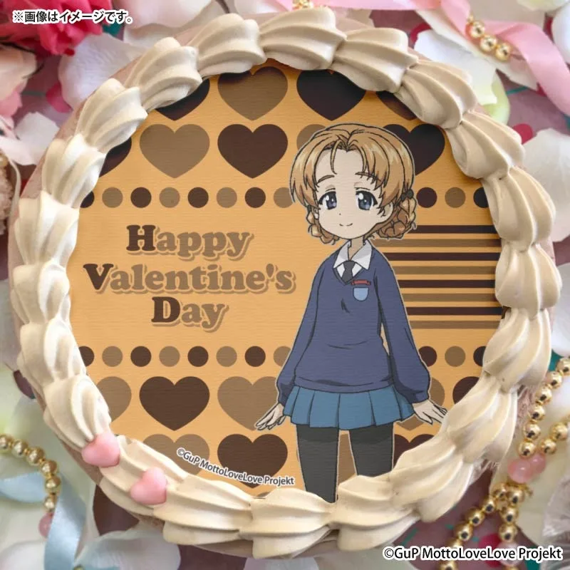 バレンタインプリケーキ2026（オレンジペコ）【特典缶バッジ付き】[ガールズ＆パンツァー もっとらぶらぶ作戦です！]