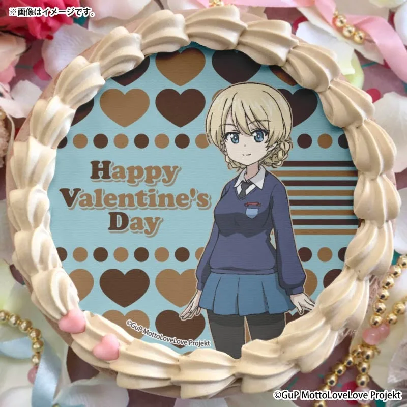 バレンタインプリケーキ2026（ダージリン）【特典缶バッジ付き】[ガールズ＆パンツァー もっとらぶらぶ作戦です！]