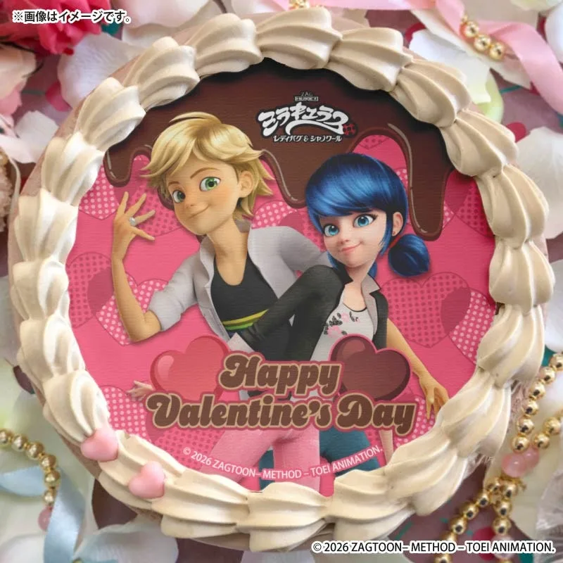 バレンタインプリケーキ2026（マリネット＆アドリアン）【特典缶バッジ付き】[ミラキュラス レディバグ&シャノワール]