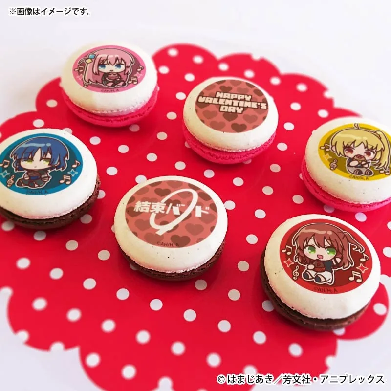 バレンタインプリマカロン6個セット2026【特典缶バッジ付き】アニメ「ぼっち・ざ・ろっく！」