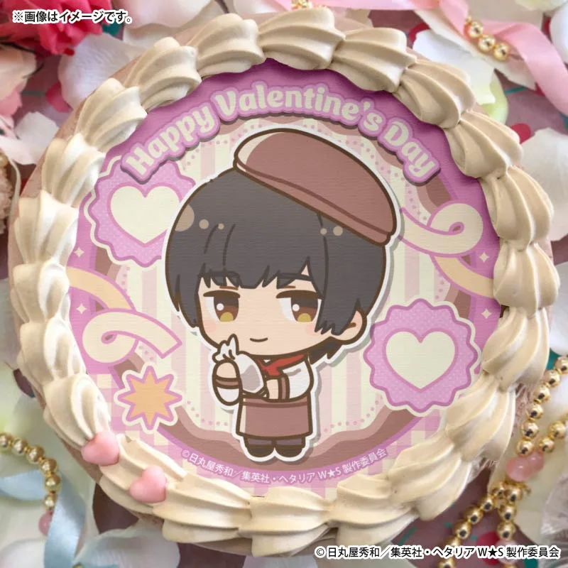 バレンタインプリケーキ2026（日本）【特典缶バッジ付き】[ヘタリアWorld★Stars]