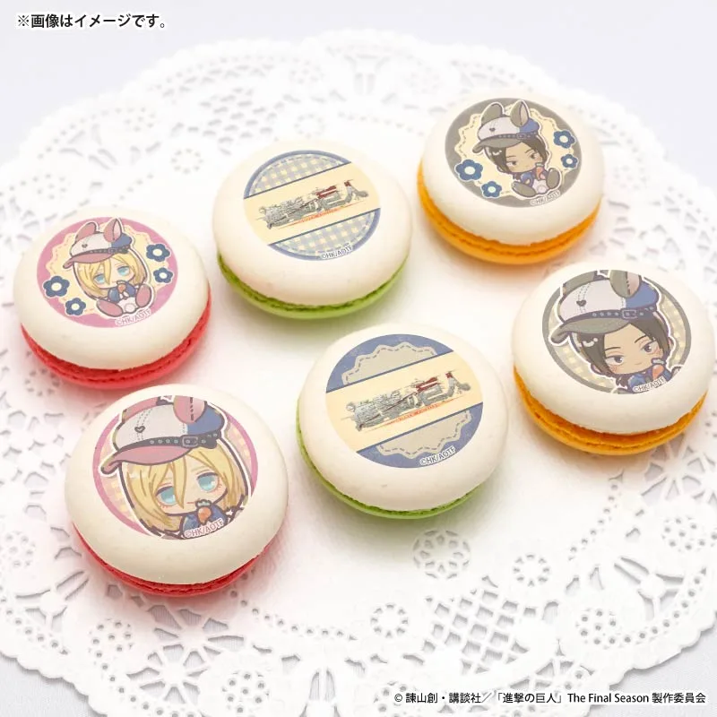 イースタープリマカロン6個セット2026（ヒストリア・レイス＆ユミル）【特典缶バッジ付き】[進撃の巨人]