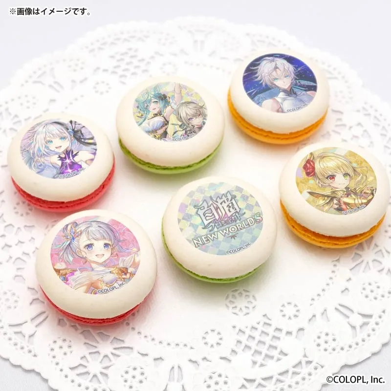 プリマカロン6個セット（サヤ＆イクシア＆エレノア＆ジン＆ティナ＆シャルロット）【特典缶バッジ付き】[白猫プロジェクト NEW WORLD'S]